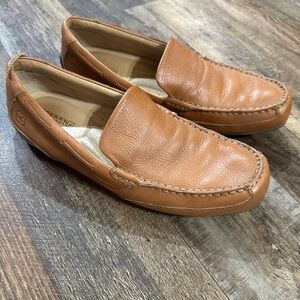 Sperry Top Sider Mens Driving Moc Loafer Lt Brown Leather